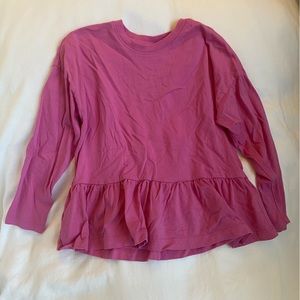 Hanna Andersson long sleeve pink shirt